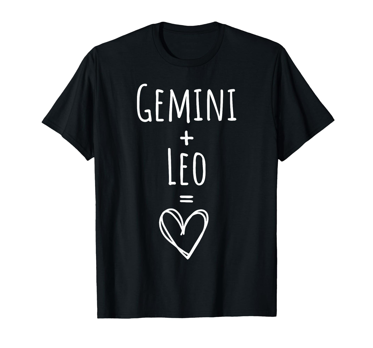 Gemini and Leo Couple Matching Zodiac Sign T-Shirt