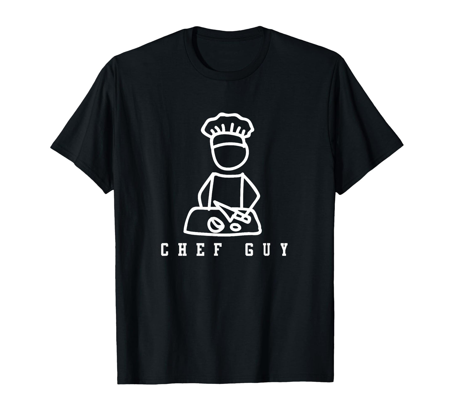 Chef Guy | Mens Chef Design Cooking T-Shirt
