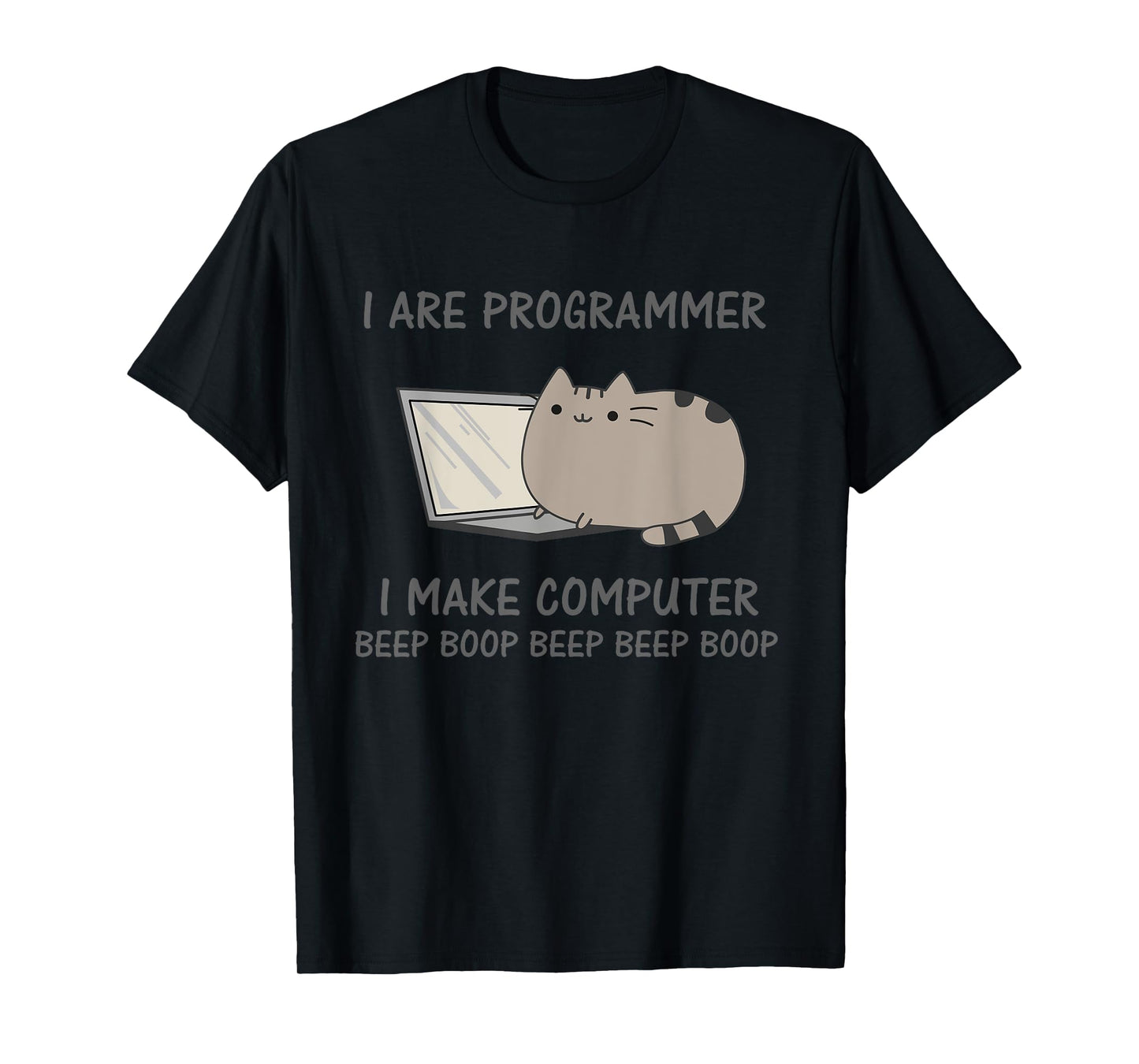 Cat Computer Kitten Informational Science Gift Men Women Girls Kids T-Shirt