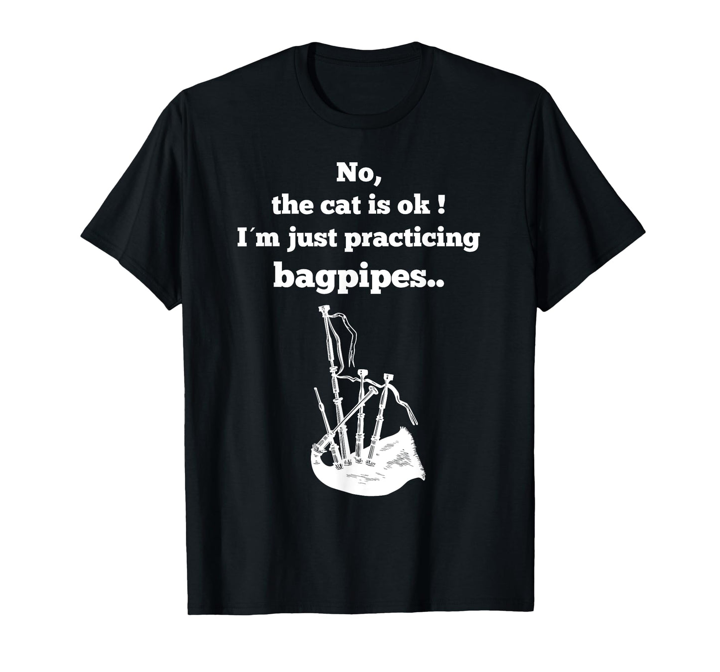 Funny Im just practicing Bagpipe T-Shirt for Bagpipers T-Shirt