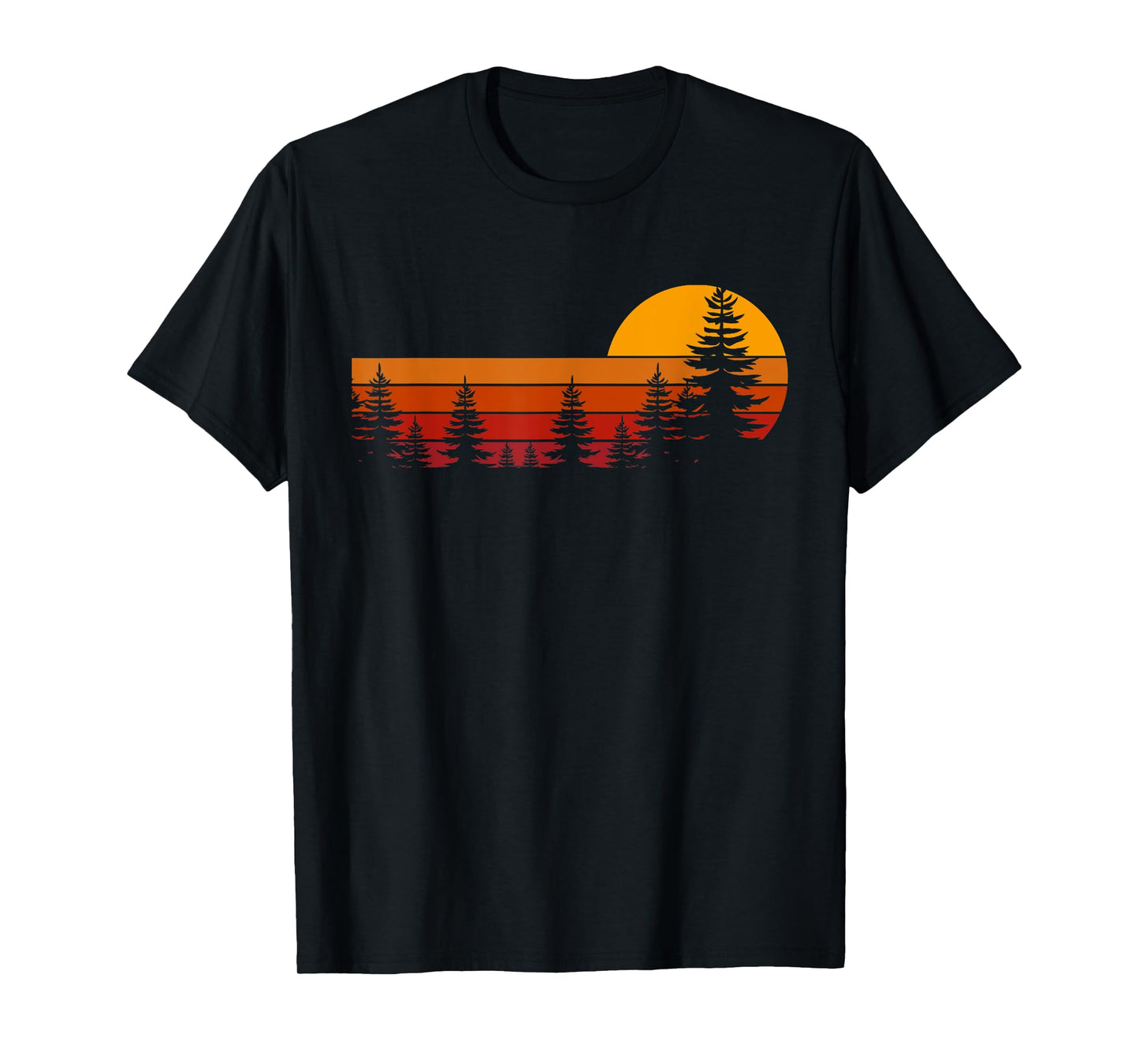 Trees Tshirt Wildlife Nature Vintage Forest Woods Outdoor T-Shirt