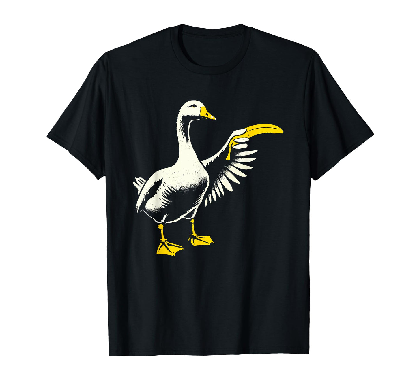 Silly Goose with Banana Meme Novelty Funny Goose T-Shirt