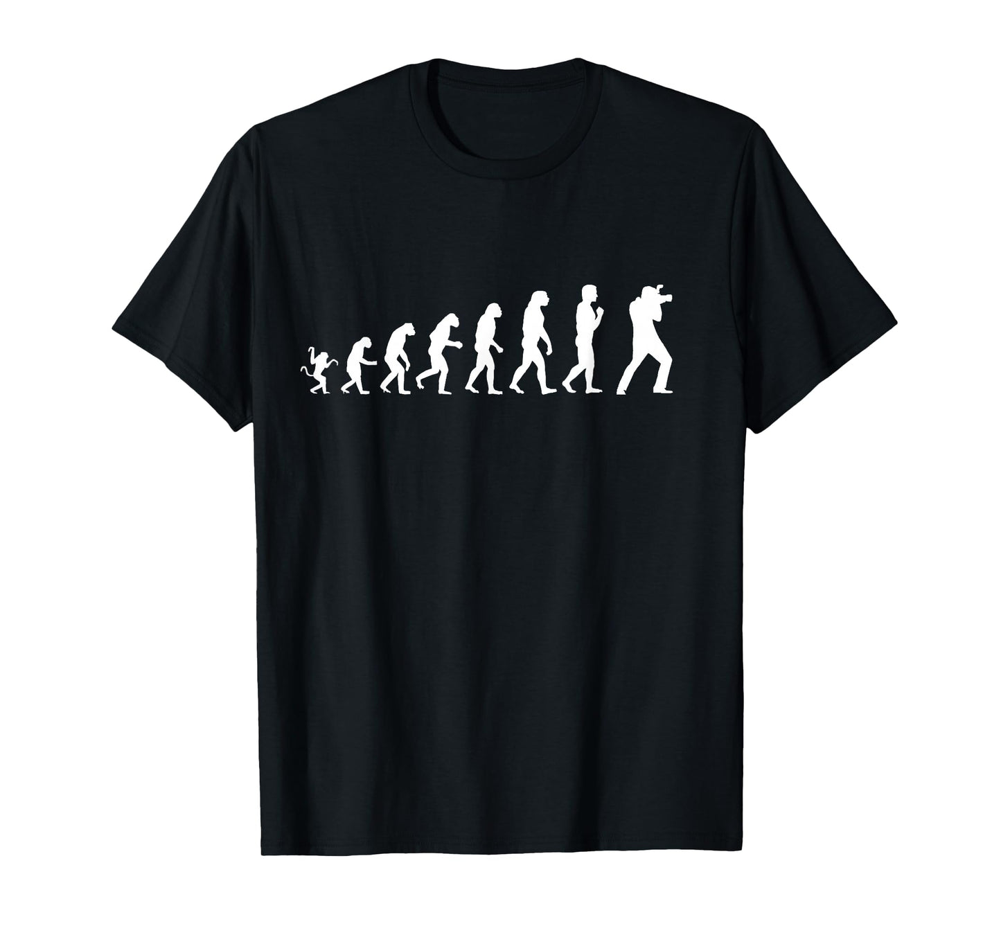 Funny Photography Evolution T-Shirt For Photographers T-Shirt