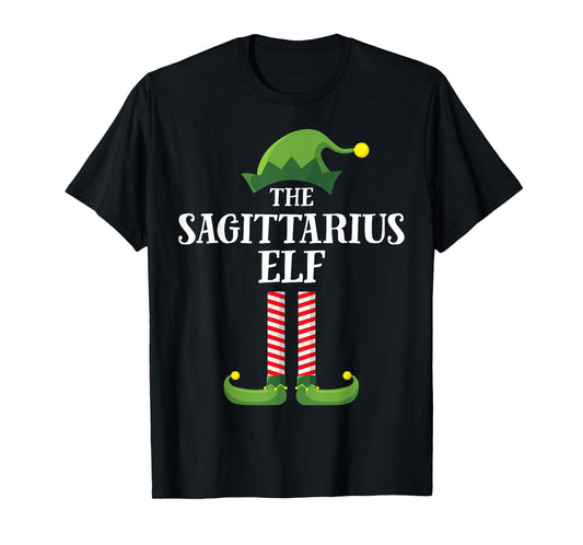 Sagittarius Elf Matching Family Group Christmas Party T-Shirt
