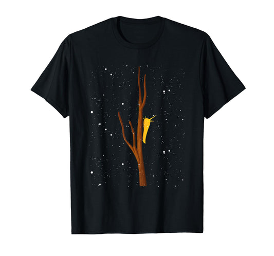 Banana Slug Pacific Banana Slug Fan Black Unisex Snug Fit Long Sleeve T-Shirt - Spotted Banana Slug Species Climbing Slug T-Shirt - Small - Modern Animal Print - Christmas, Halloween