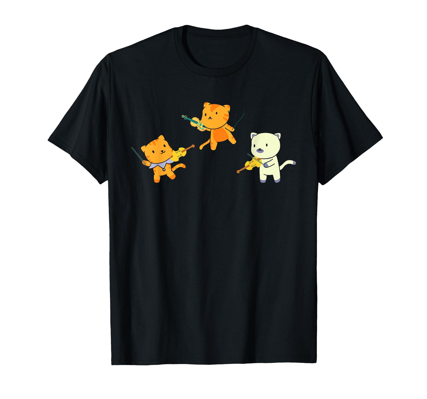Cat Playing Violin Cello Cat Lover Violinist Cello Player T-Shirt