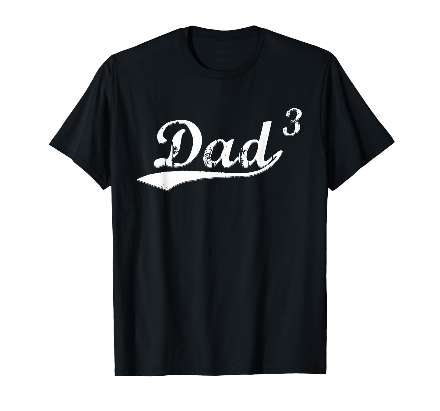 Dad of 3 Boys Girls Dad3 Gift Father of Three Kids Daughters T-Shirt