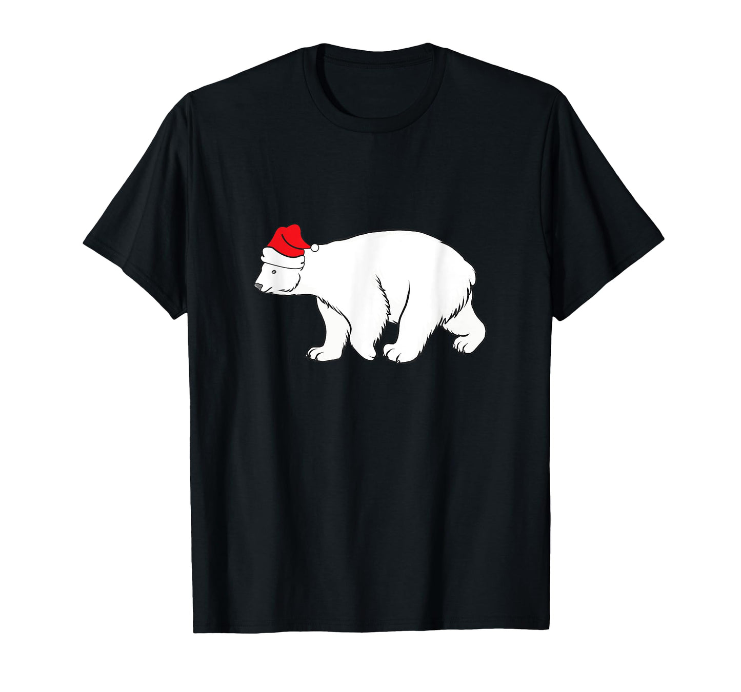 Polar Bear With Santa Hat Xmas Winter Christmas Pajama T-Shirt