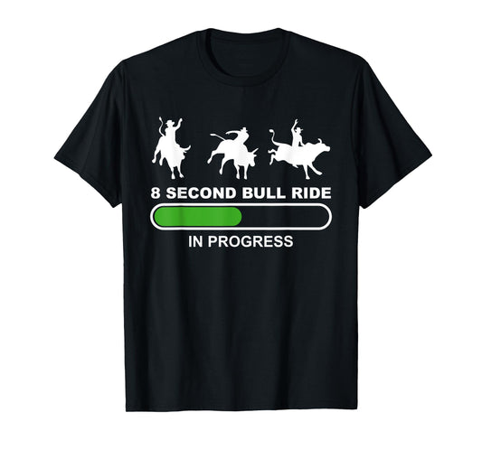8 Seconds Bull Riding Rodeo Bull Rider T-Shirt