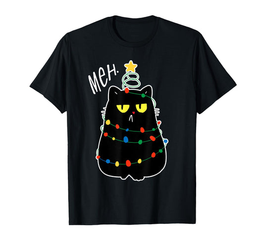 Christmas Meh Cat Kawaii Anime Japanese meow kitty cat lover Men Women Kids T-Shirt
