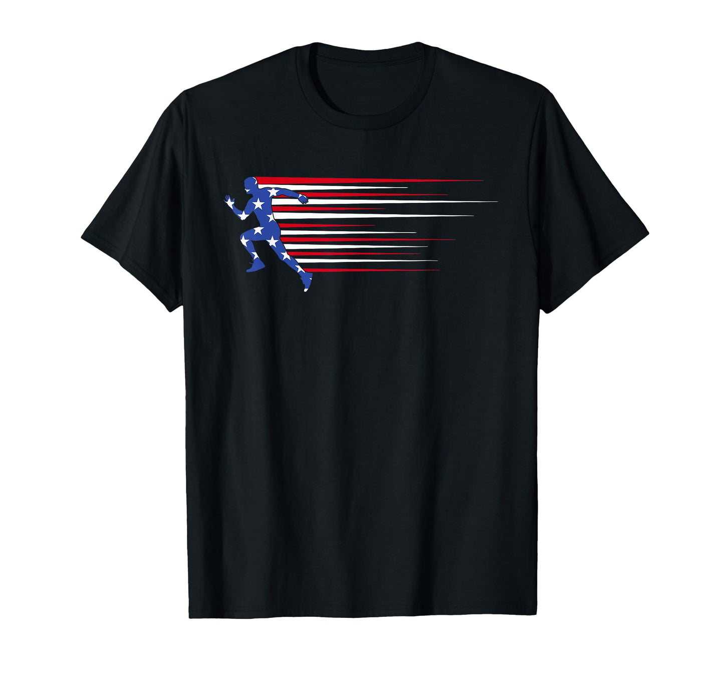 Best USA American Flag Track and Field Gift Team Men Women T-Shirt