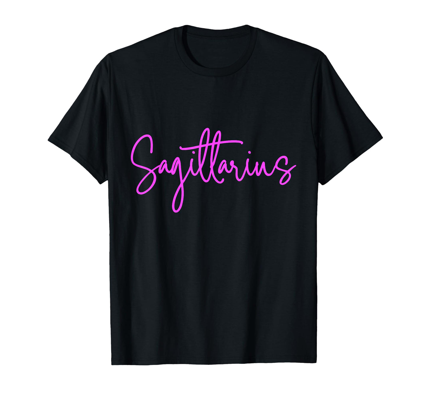 Sagittarius Astrology Zodiac Cool Cursive Signature T-Shirt
