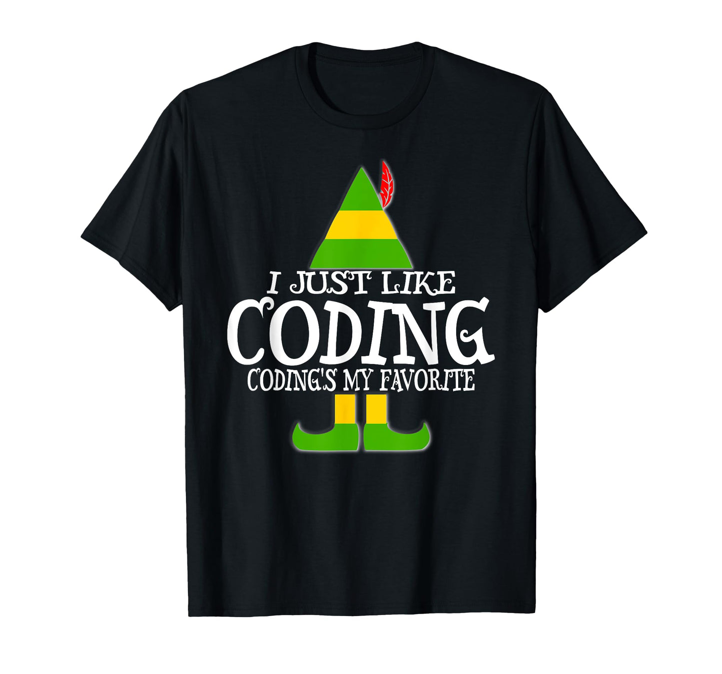 CODING ELF Christmas Computer Medical Coder Program T-Shirt