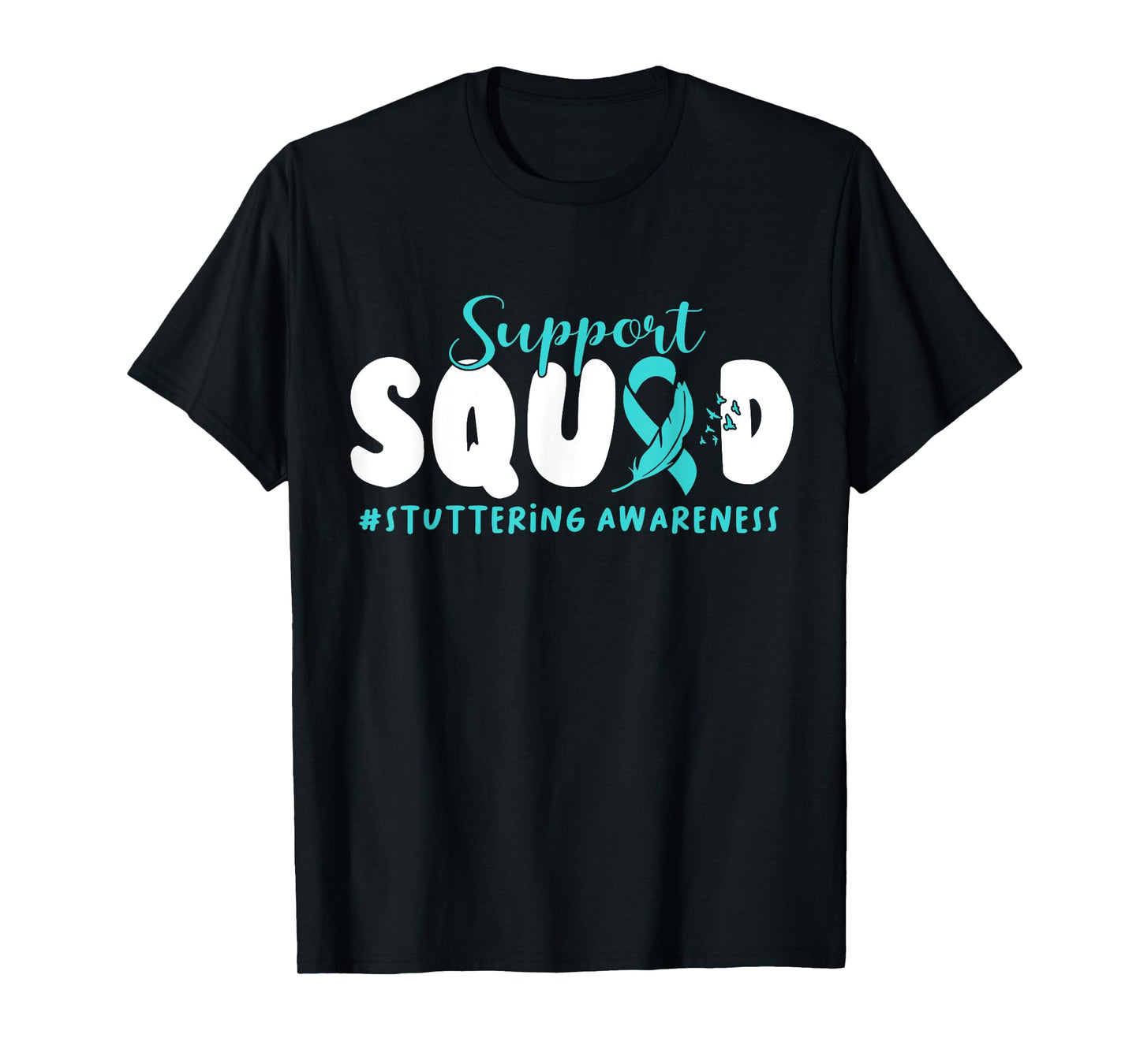 Support Stuttering Awareness American Flag Ribbon In October T-Shirt
