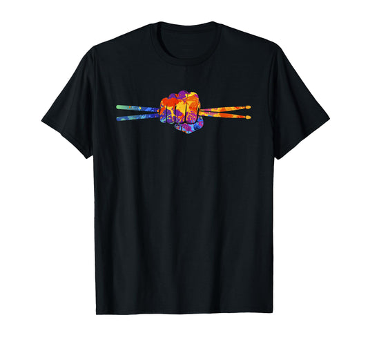 Drum Sticks Graphic Drummer T-Shirt