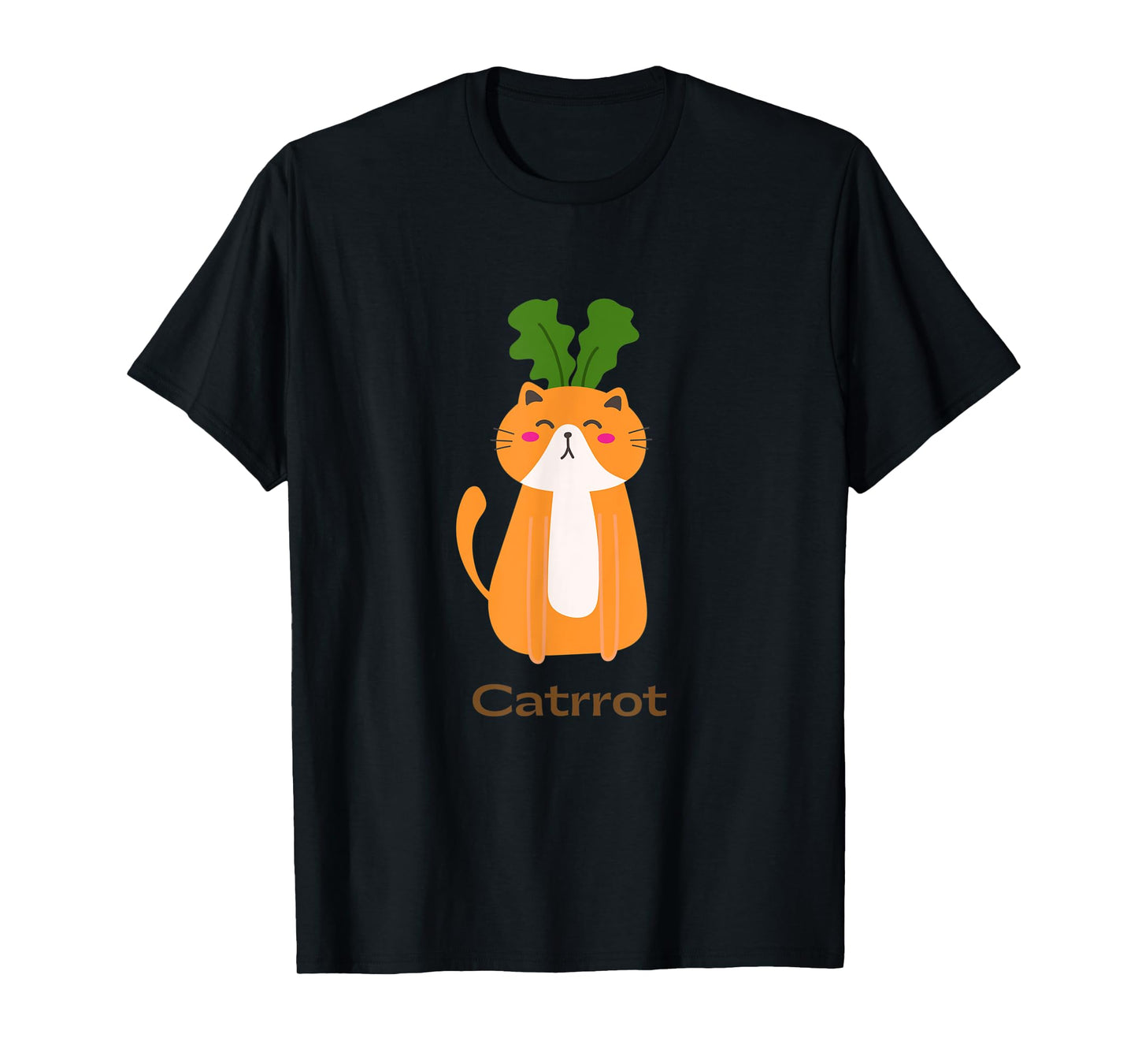 Catrrot Funny Cat Carrot Vegan And Cat Lover Kitten T-Shirt for Men Women