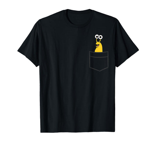 Banana Slug in A Pocket Funny Pocket Banana Slug T-Shirt