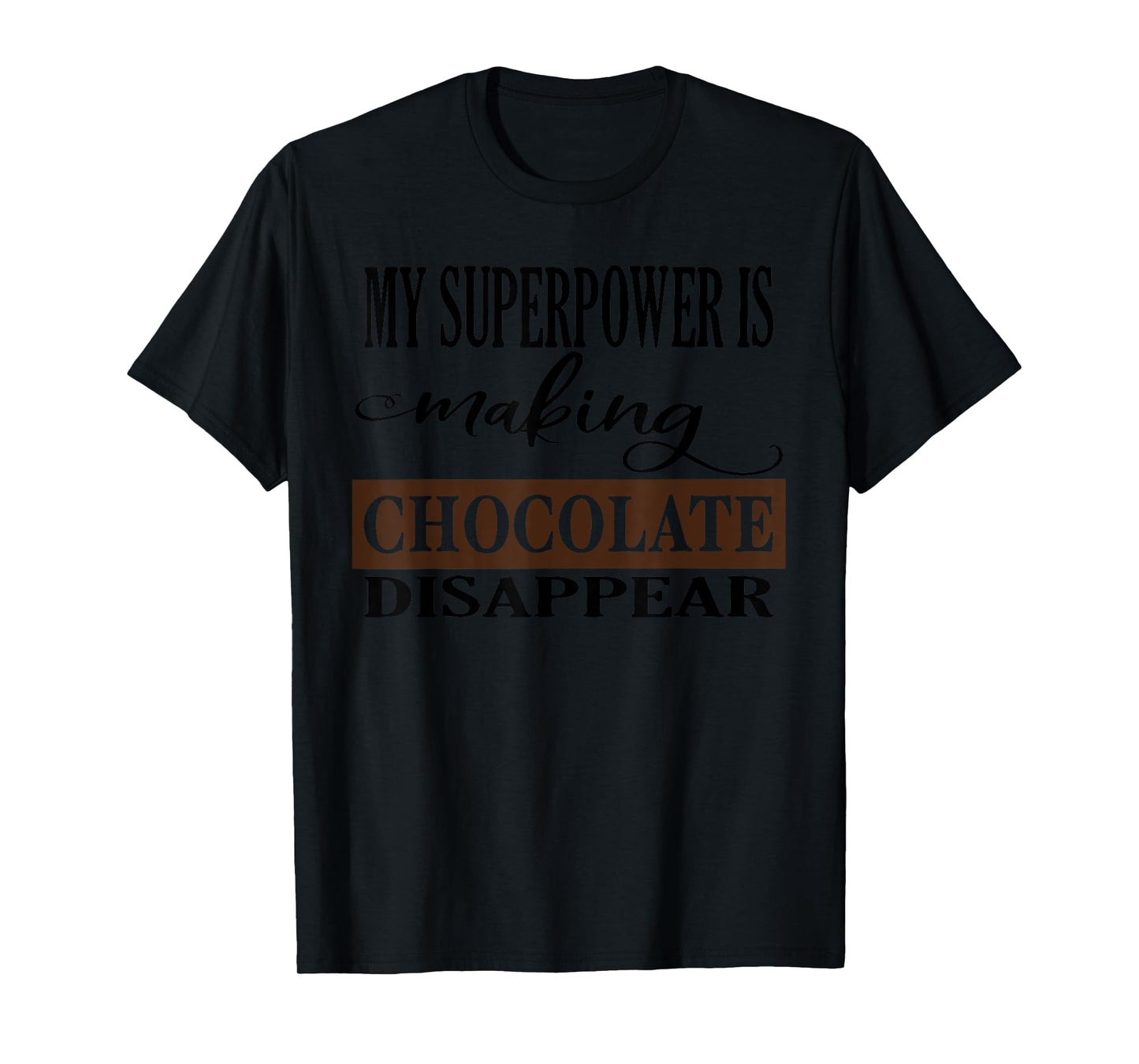 Chocolate Lover Candy Bar Baker Junk Food Diet Cook Ladies T-Shirt