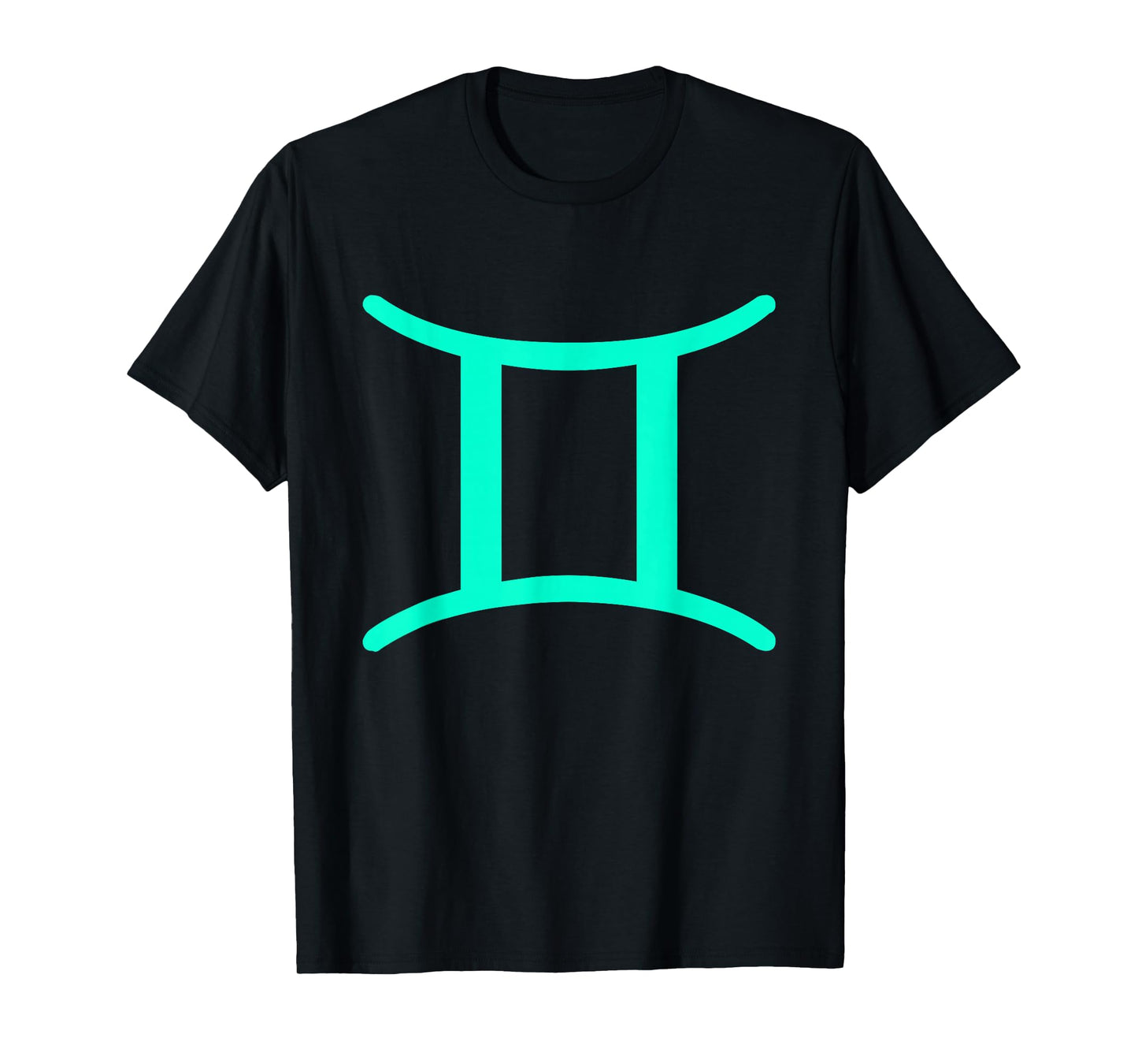Vintage Gemini Birthday Sign Zodiac Symbol Light Blue T-Shirt