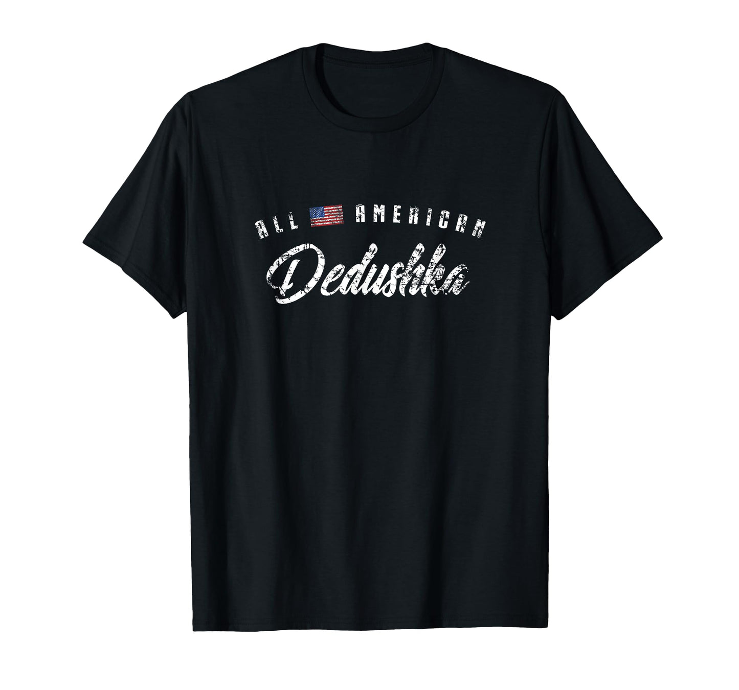 Mens All American Dedushka Cute Flag Birthday Gift T-Shirt