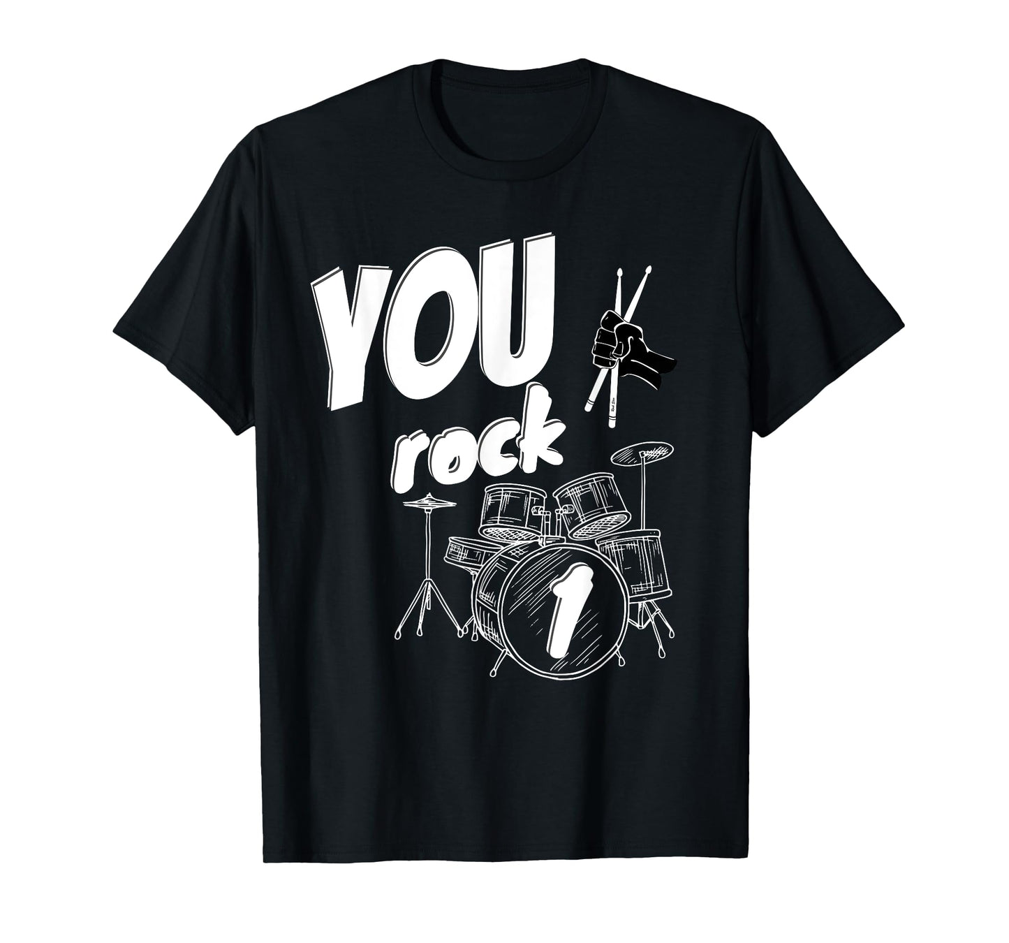 Drummer 1 Year 1st Birthday Boys Girls T-Shirt