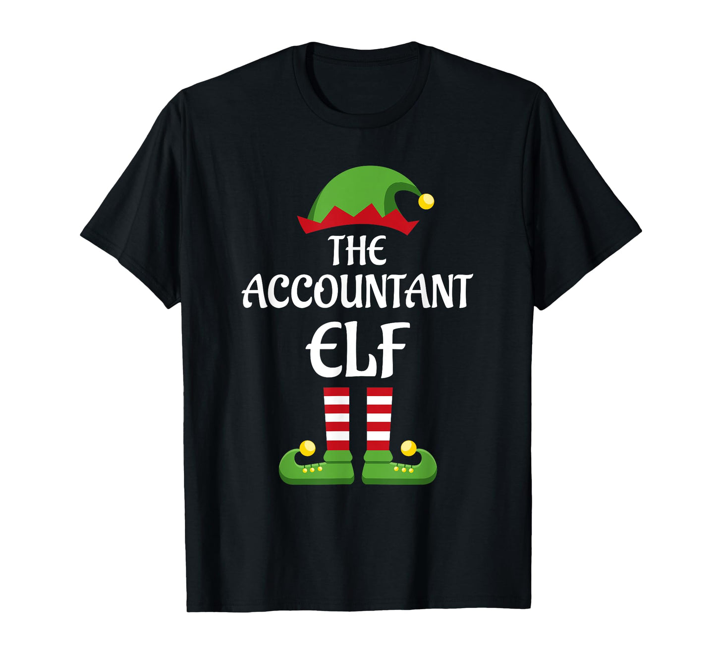 Accountant Elf Family Matching Group Christmas T-Shirt