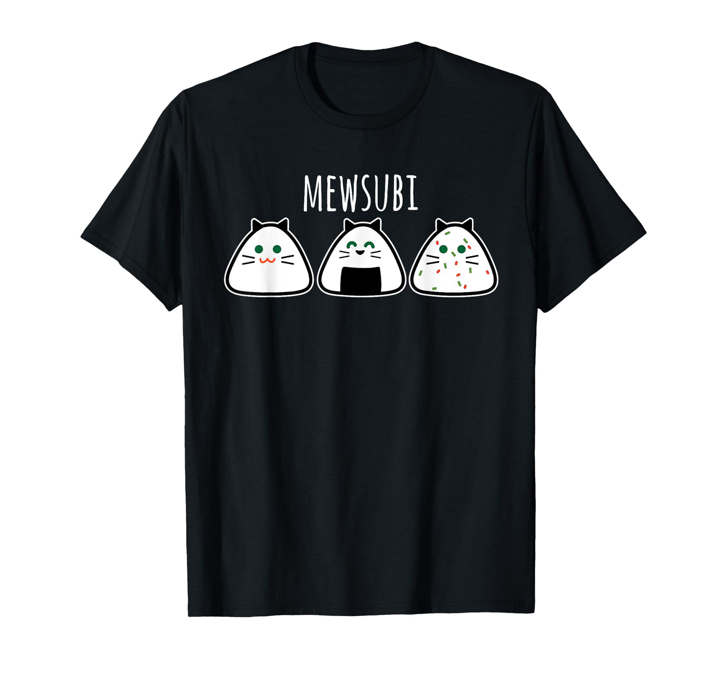 Funny Cat Musubi Men Women T-Shirt