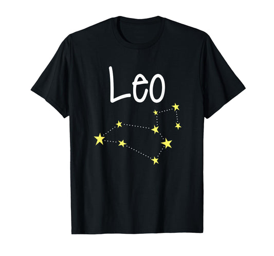Leo Zodiac Sign Constellation July August Boys Girls Toddler T-Shirt