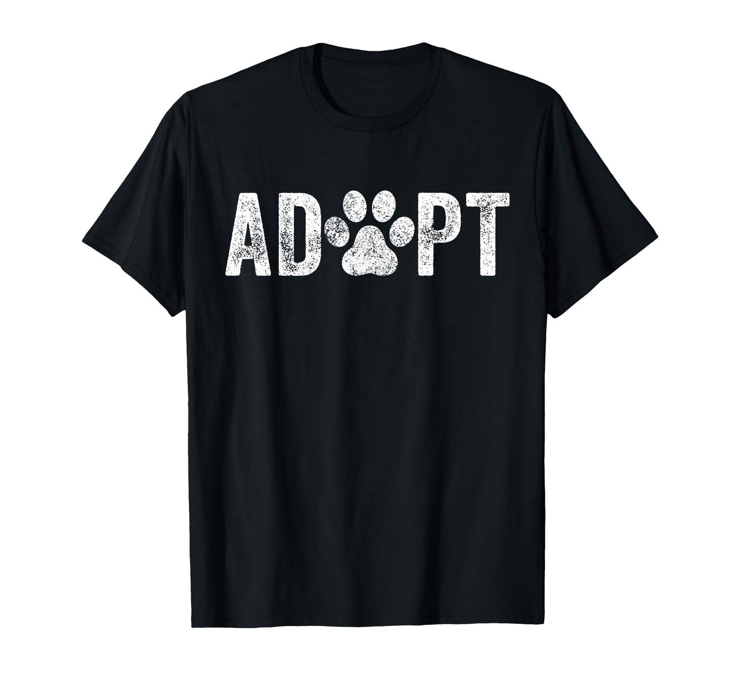 Adopt Dog Cat Pet Rescue Animal Adoption Funny Vintage T-Shirt
