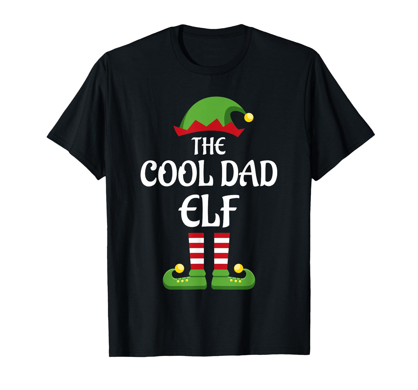 Cool Dad Elf Family Matching Group Christmas T-Shirt