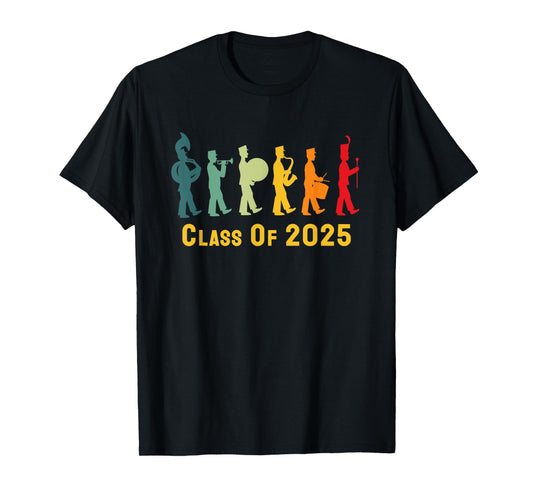 School Marching Band Class Of 2025 Marching Band T-Shirt