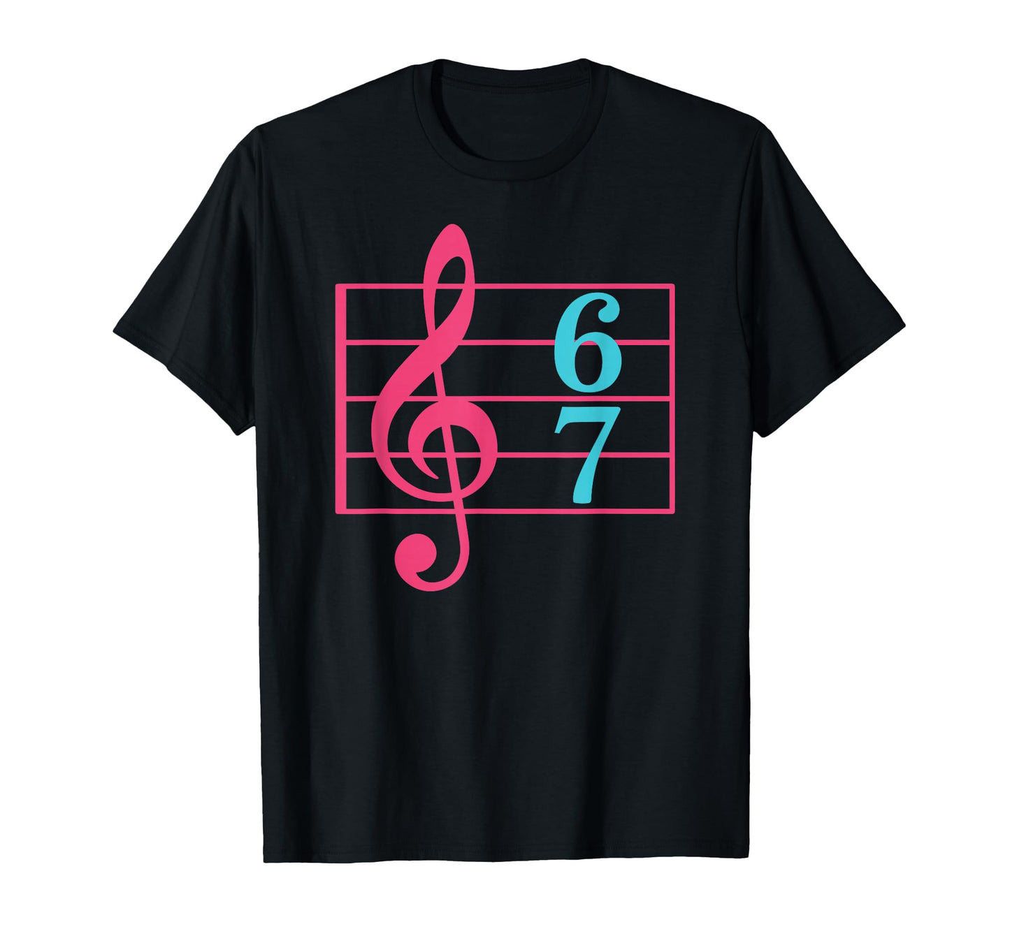 67 Music Meme Slang Six Seven Musician Funny Music Teacher T-Shirt