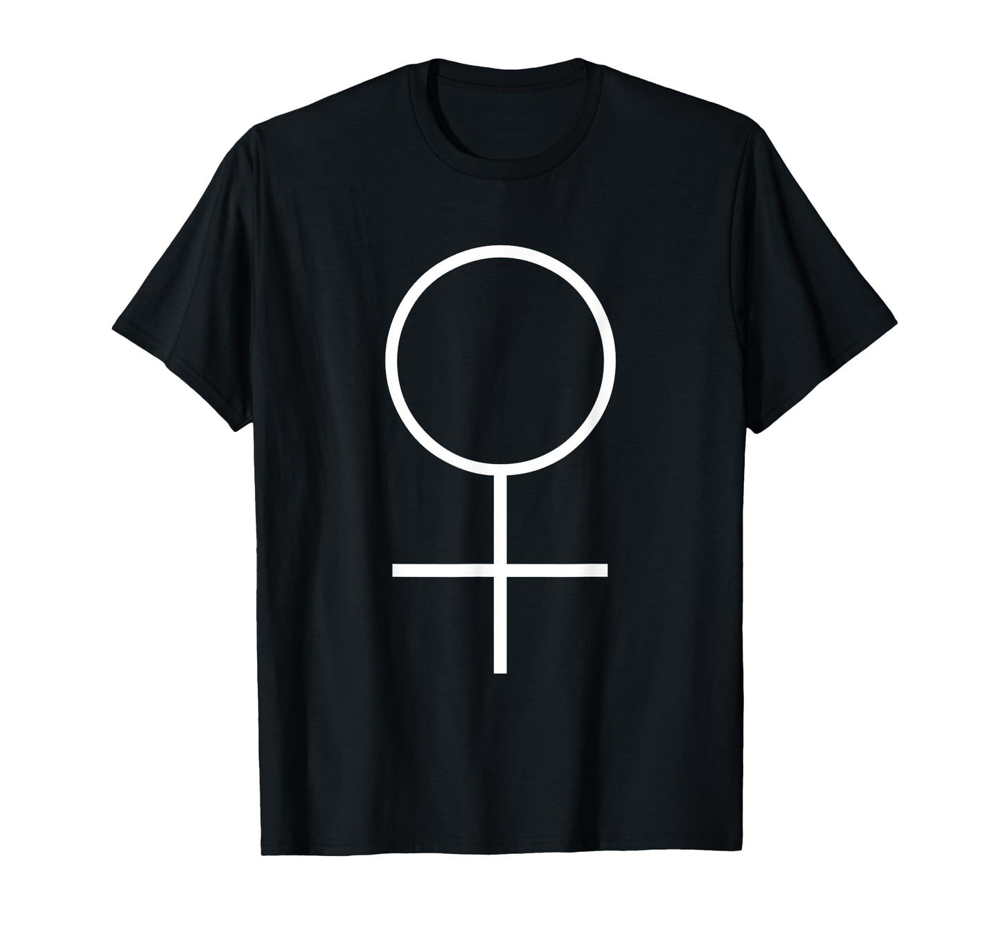 Planet Venus Logo Astrology Symbol White T-Shirt