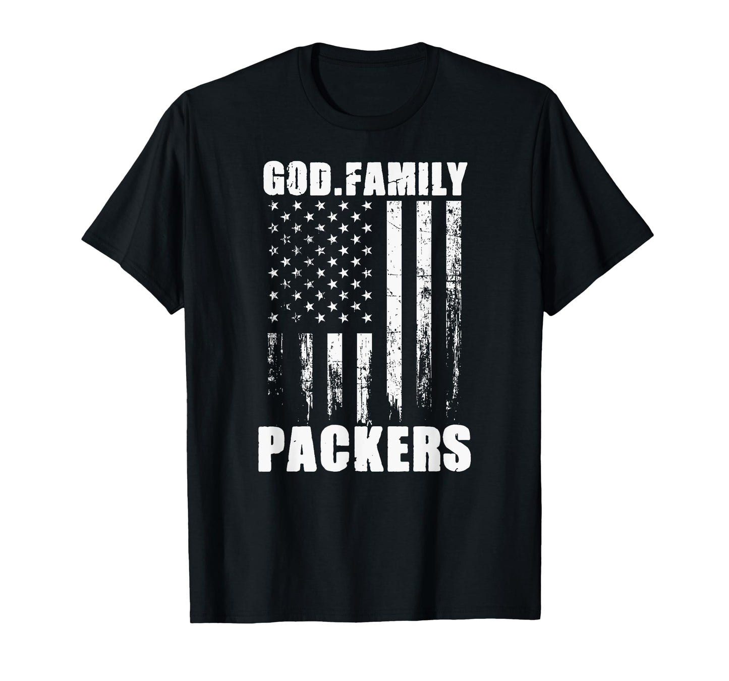 Austin Packers God. Family. Vintage USA Flag T-Shirt
