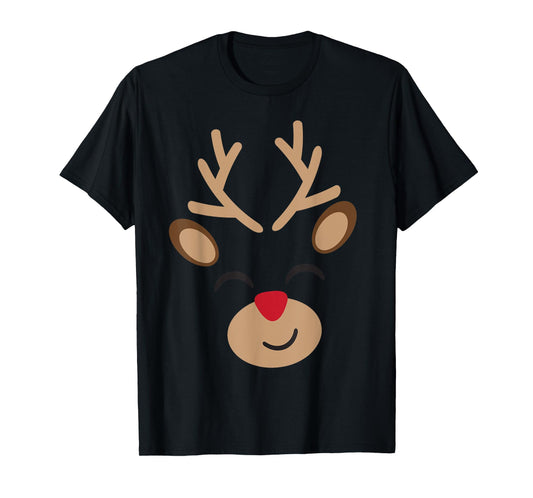 Adorable Reindeer Holiday Graphic - Festive Christmas Design T-Shirt