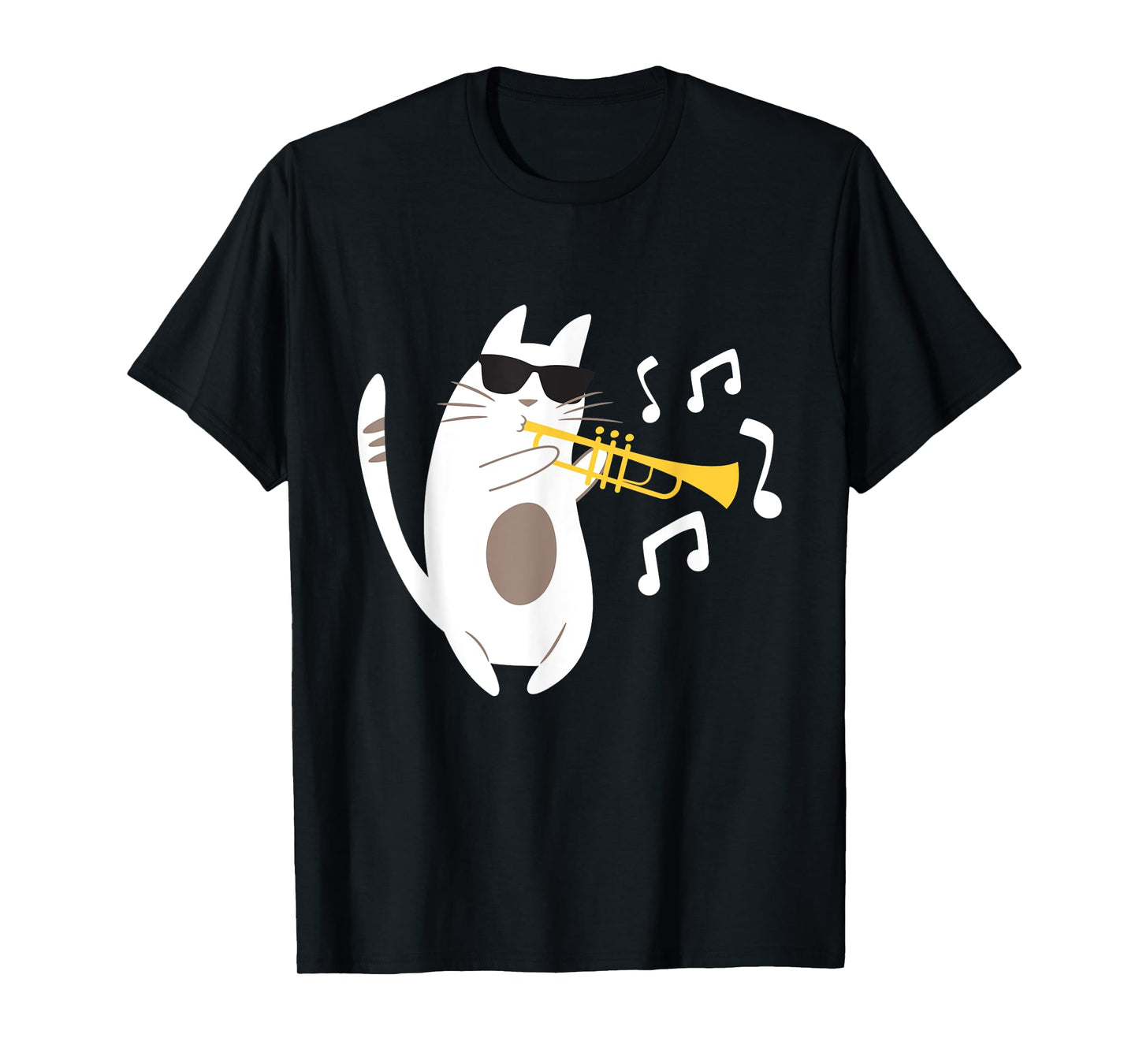 The Trumpeter Cat - Trumpet Player Marching Band Men Women Girls Kids T-Shirt