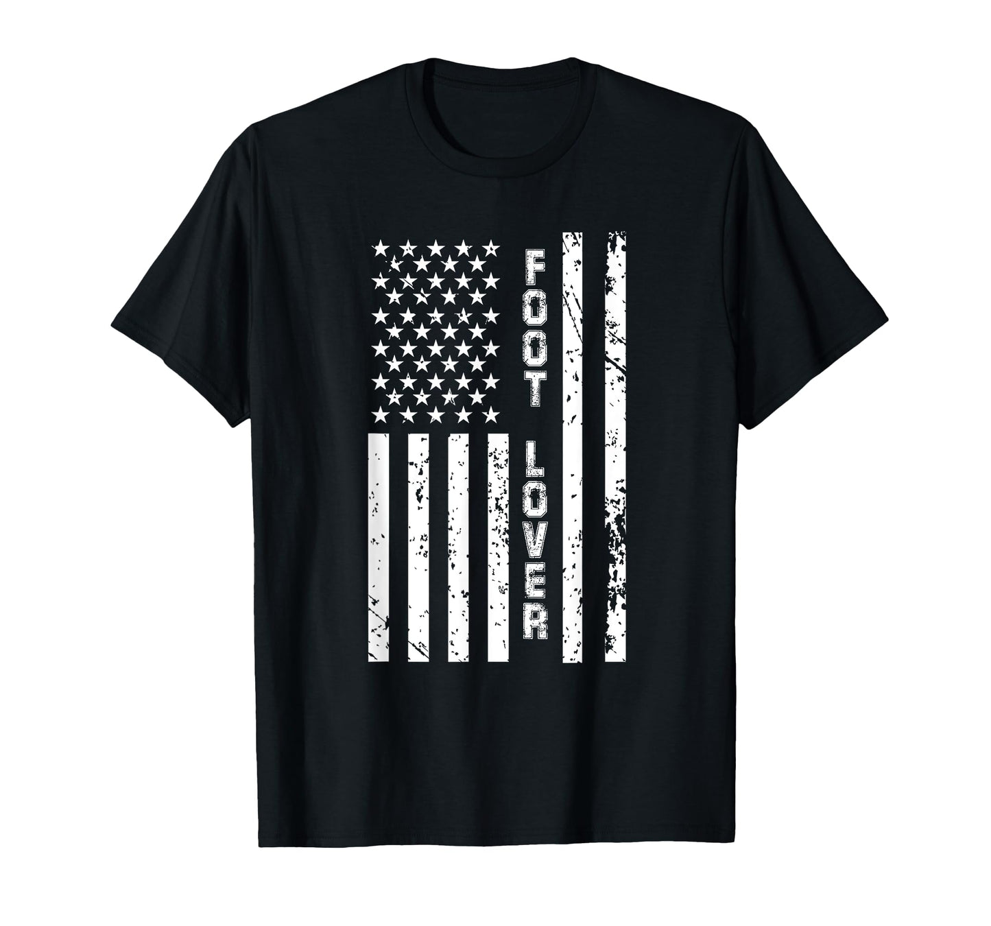 Foot Lover United States Feet Fetish American Flag T-Shirt