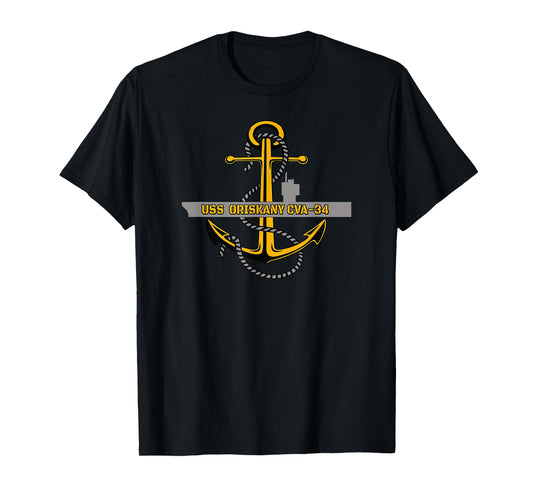 Aircraft Carrier USS Oriskany CVA-34 Veterans Day Grandpa T-Shirt