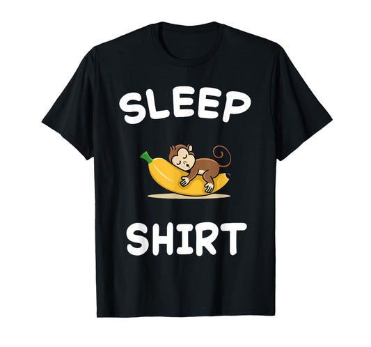 Banana Monkey Monkeys Sleeping Sleep Pajama Nightgown T-Shirt