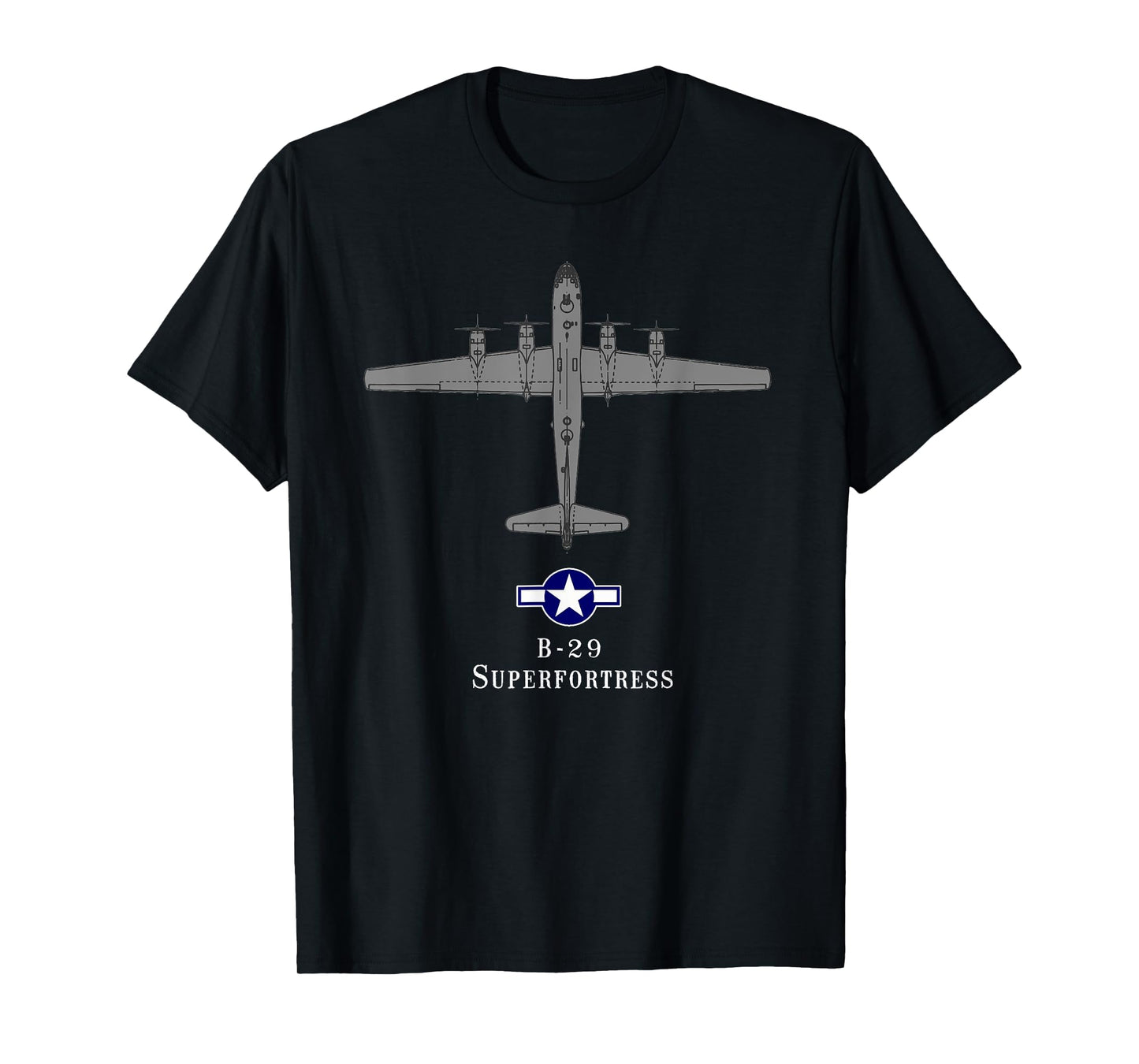 B-29 Superfortress Tech Drawing WWII Bomber T-shirt T-Shirt