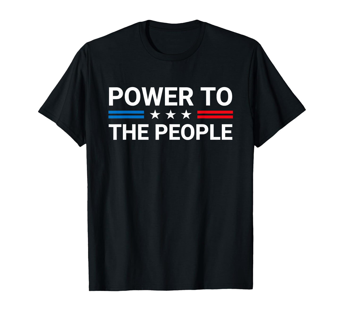 Power To The People Patriotic American Flag T-Shirt