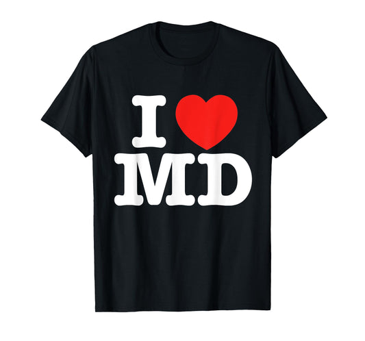 I Heart Maryland (MD) Love T-Shirt