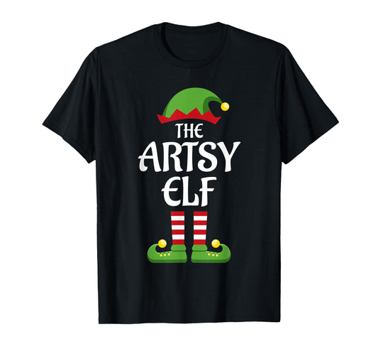 Artsy Elf Family Matching Group Christmas T-Shirt