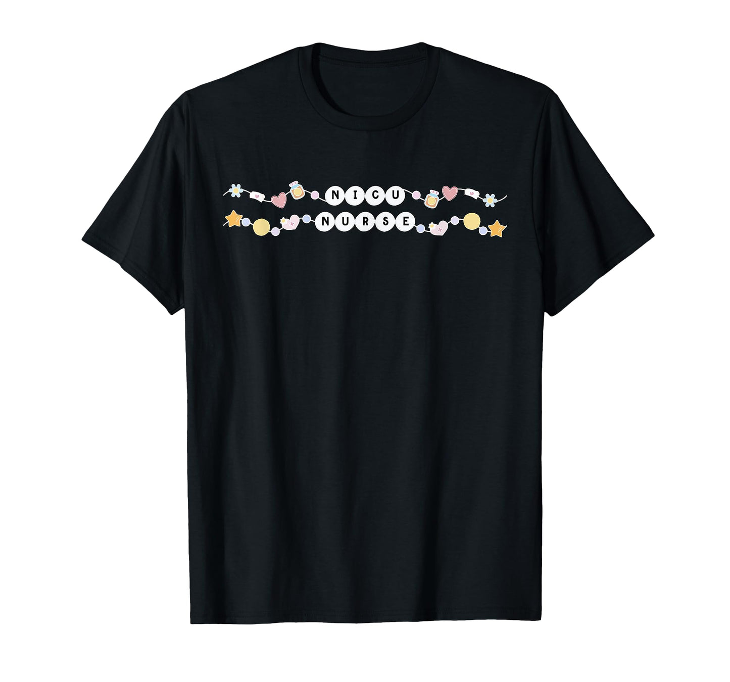 Cute Nicu Nurse Friendship Bracelet ICU Neonatal Nurse RN T-Shirt