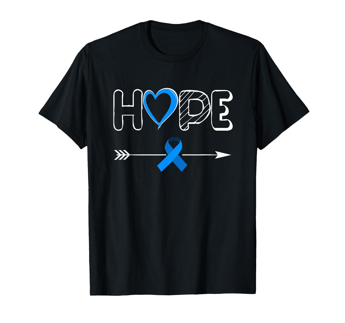 Child Abuse Awareness Shirts Hope Blue Ribbon Shirt T-Shirt
