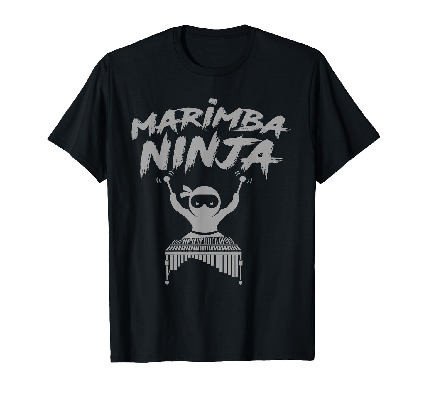 Marimba Ninja Funny Marching Band Percussion Gift Men Boys T-Shirt