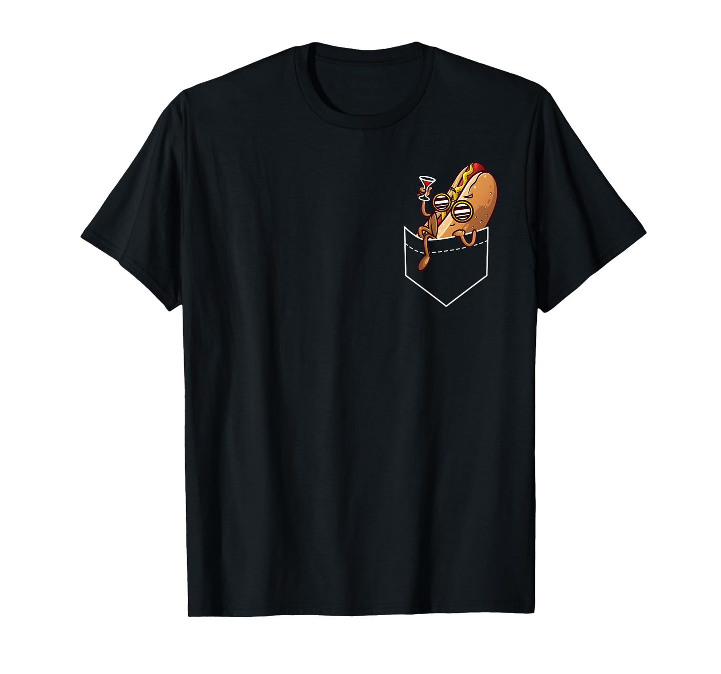 Cool Hot Dog Design For Men Women Kids Dish Hot Dog Lovers T-Shirt