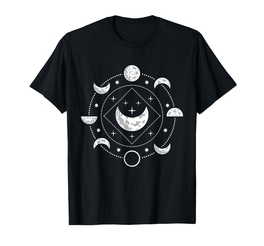 Moon Phase Full Moon Luna Cycle Lunar Apparent Women T-Shirt
