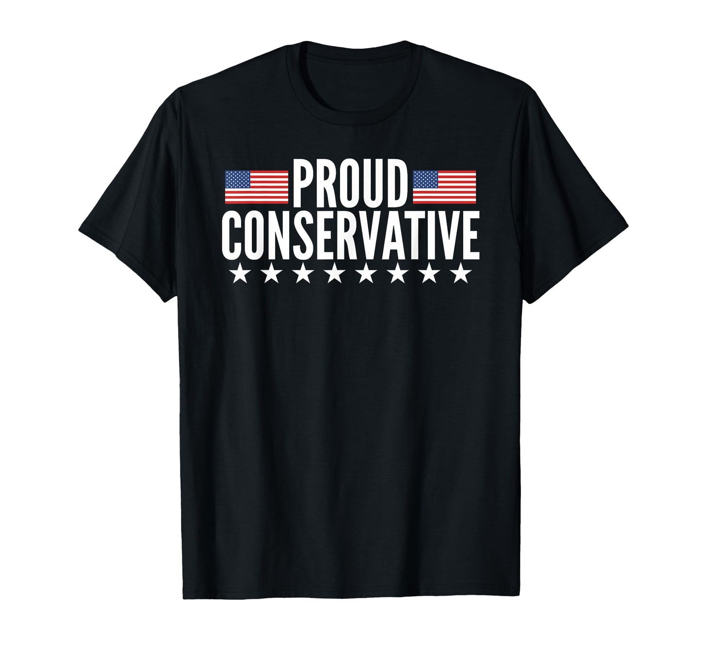 Proud Conservative American USA Flag T-Shirt