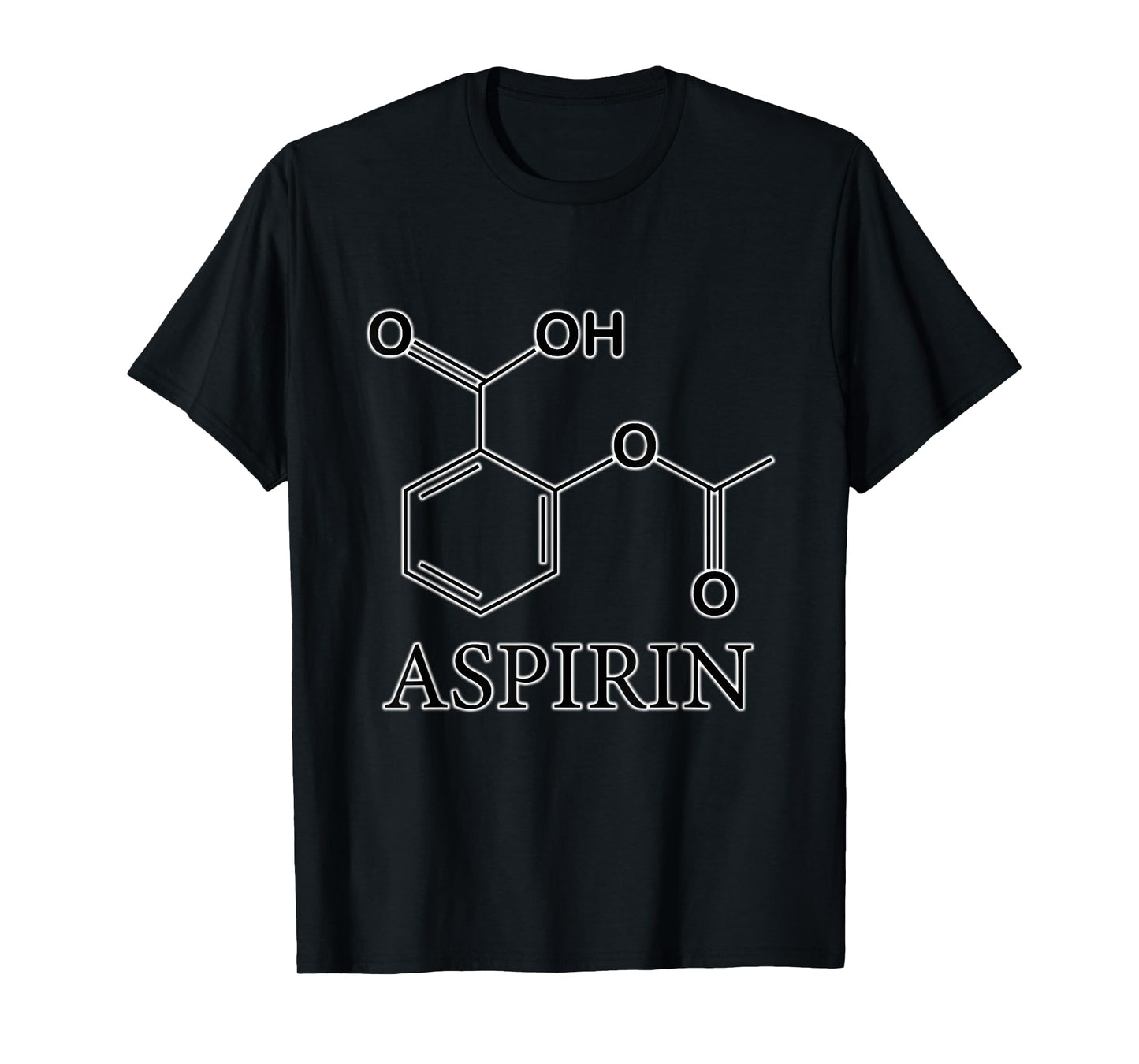 Aspirin Formula Shaped T-Shirt